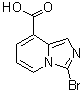 3-Bromoimidazo[1,5-a]pyridine-8-carboxylic acid molecular structure (CAS 1784211-17-1)