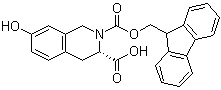 结构式 CAS# 178432-50-3, (R)-3,4-二氢-7-羟基-2,3(1H)-异喹啉二甲酸 2-芴甲基酯