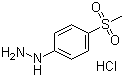 structure of CAS# 17852-67-4, 4-(Methylsulfonyl)phenylhydrazine hydrochloride