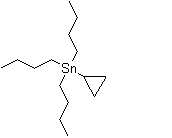 structure of CAS# 17857-70-4, Tributylcyclopropylstannane;Tri-n-butylcyclopropylstannane; Tributyl(cyclopropyl)tin