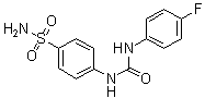 4-[[[(4-Fluorophenyl)amino]carbonyl]amino]benzenesulfonamide molecular structure (CAS 178606-66-1)