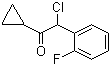 2-氯-1-环丙基-2-(2-氟苯基)乙酮分子结构 (CAS 178688-43-2)