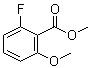 structure of CAS# 178747-79-0, 2-Fluoro-6-methoxybenzoic acid methyl ester