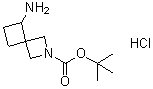 结构式 CAS# 1788054-91-0, 5-氨基-2-氮杂螺[3.3]庚烷-2-羧酸叔丁酯盐酸盐