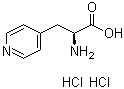 结构式 CAS# 178933-04-5, (S)-alpha-氨基-4-吡啶丙酸二盐酸盐