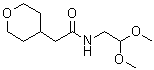 N-(2,2-二甲氧基乙基)四氢-2H-吡喃-4-乙酰胺分子结构 (CAS 1789406-64-9)
