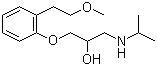 (-)-1-[2-(2-Methoxyethyl)phenoxy]-3-[(1-methylethyl)amino]-2-propanol molecular structure (CAS 178968-81-5)