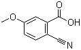 2-氰基-5-甲氧基苯甲酸分子结构 (CAS 179028-65-0)