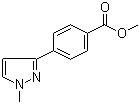 structure of CAS# 179057-11-5, Methyl 4-(1-methyl-1H-pyrazol-3-yl)benzoate;4-(1-Methyl-1H-pyrazol-3-yl)benzoic acid methyl ester