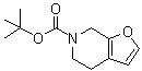 4,7-二氢呋喃并[2,3-c]吡啶-6(5H)-羧酸叔丁酯分子结构 (CAS 179060-28-7)