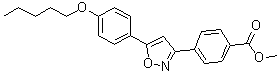 Methyl 4-[5-(4-pentyloxyphenyl)isoxazol-3-yl]benzoate molecular structure (CAS 179162-64-2)