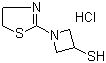 1-(4,5-Dihydro-2-thiazolyl)-3-azetidinethiol hydrochloride molecular structure (CAS 179337-57-6)