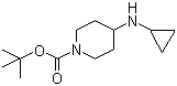 structure of CAS# 179557-01-8, 1-tert-Butoxycarbonyl-4-(cyclopropylamino)piperidine