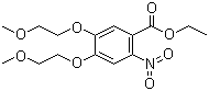 结构式 CAS# 179688-26-7, 4,5-二(2-甲氧基乙氧基)-2-硝基苯甲酸乙酯