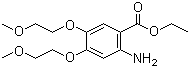 结构式 CAS# 179688-27-8, 4,5-二(2-甲氧基乙氧基)-2-氨基苯甲酸乙酯