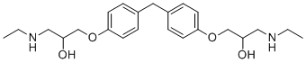 structure of CAS# 1797132-90-1, Bisoprolol EP Impurity C;1-(ethylamino)-3-[4-[[4-[3-(ethylamino)-2-hydroxypropoxy]phenyl]methyl]phenoxy]propan-2-ol