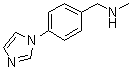 1-[4-(1H-Imidazol-1-yl)phenyl]-N-methylmethanamine molecular structure (CAS 179873-45-1)