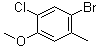 4-Bromo-2-chloro-5-methylanisole molecular structure (CAS 179897-95-1)