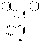 结构式 CAS# 1800228-86-7, 2-(4-溴-1-萘基)-4,6-二苯基-1,3,5-三嗪
