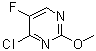 structure of CAS# 1801-06-5, 2-Methoxy-4-chloro-5-fluoropyrimidine;4-Chloro-5-fluoro-2-methoxypyrimidine