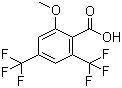 2-Methoxy-4,6-bis(trifluoromethyl)benzoic acid molecular structure (CAS 180134-15-0)
