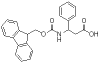 structure of CAS# 180181-93-5, beta-[[(9H-Fluoren-9-ylmethoxy)carbonyl]amino]benzenepropanoic acid;Fmoc-DL-beta-phenylalanine; N-Fmoc-beta-phenyl-beta-alanine