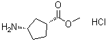 structure of CAS# 180196-56-9, (1R,3S)-3-Aminocyclopentanecarboxylic acid methyl ester hydrochloride;(1R,3S)-Methyl 3-aminocyclopentanecarboxylate hydrochloride; (1R,3S)-Methyl 3-aminocyclopentanecarboxylate hydrochloride; Methyl (1R,3S)-3-aminocyclopentanecarboxylate hydrochloride