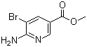 结构式 CAS# 180340-70-9, 6-氨基-5-溴烟酸甲酯