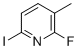 2-Fluoro-6-iodo-3-methylpyridine molecular structure (CAS 1803765-66-3)