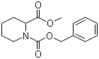 structure of CAS# 180609-56-7, 1,2-Piperidinedicarboxylic acid 2-methyl-1-(phenylmethyl)ester