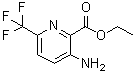 3-Amino-6-(trifluoromethyl)pyridine-2-carboxylic acid ethyl ester molecular structure (CAS 1807100-39-5)