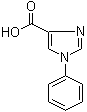 结构式 CAS# 18075-64-4, 1-苯基-1H-咪唑-4-羧酸