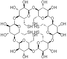 6A,6B,6C,6D,6E,6F-Hexathio-alpha-cyclodextrin molecular structure (CAS 180839-60-5)