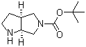 顺式-六氢吡咯并[3,4-b]吡咯-5(1H)-甲酸叔丁酯分子结构 (CAS 180975-51-3)