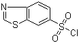 1,3-苯并噻唑-6-磺酰氯分子结构 (CAS 181124-40-3)