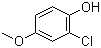 2-Chloro-4-methoxyphenol molecular structure (CAS 18113-03-6)
