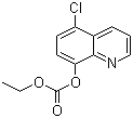 碳酸-5-氯-8-喹啉基-乙基酯分子结构 (CAS 18119-31-8)