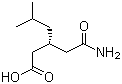 结构式 CAS# 181289-33-8, (R)-(-)-3-(氨甲酰甲基)-5-甲基己酸