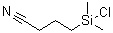 structure of CAS# 18156-15-5, 4-(Chlorodimethylsilyl)butyronitrile;3-Cyanopropyldimethylsilyl chloride; Chloro(3-cyanopropyl)dimethylsilane