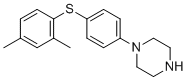 structure of CAS# 1815608-51-5, Para-Vortioxetine Impurity;1-{4-[(2,4-Dimethylphenyl)sulfanyl]phenyl}piperazine