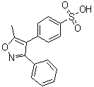 4-(5-Methyl-3-phenyl-4-isoxazolyl)benzenesulfonic acid molecular structure (CAS 181696-35-5)