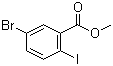结构式 CAS# 181765-86-6, 5-溴-2-碘苯甲酸甲酯