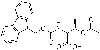 O-Acetyl-N-[(9H-fluoren-9-ylmethoxy)carbonyl]-L-threonine molecular structure (CAS 181817-14-1)