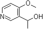 structure of CAS# 181820-63-3, 4-Methoxy-alpha-methyl-3-pyridinemethanol