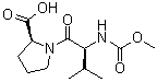 N-(Methoxycarbonyl)-L-valyl-L-proline molecular structure (CAS 181827-47-4)