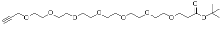 4,7,10,13,16,19,22-Heptaoxapentacos-24-ynoic acid 1,1-dimethylethyl ester molecular structure (CAS 1818294-29-9)