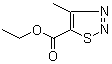 Ethyl 4-methyl-1,2,3-thiadiazole-5-carboxylate molecular structure (CAS 18212-20-9)