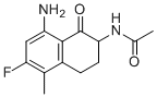 N-(8-Amino-6-fluoro-5-methyl-1-oxo-1,2,3,4-tetrahydronaphthalen-2-yl)acetamide molecular structure (CAS 182182-31-6)
