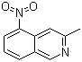 3-甲基-5-硝基异喹啉分子结构 (CAS 18222-17-8)