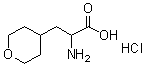 alpha-Aminotetrahydro-2H-pyran-4-propanoic acid hydrochloride molecular structure (CAS 182287-50-9)